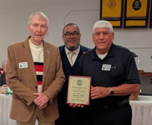 2026 President Antonio Donald observed a long-standing Club Member who works diligently and quietly when no one is watching.