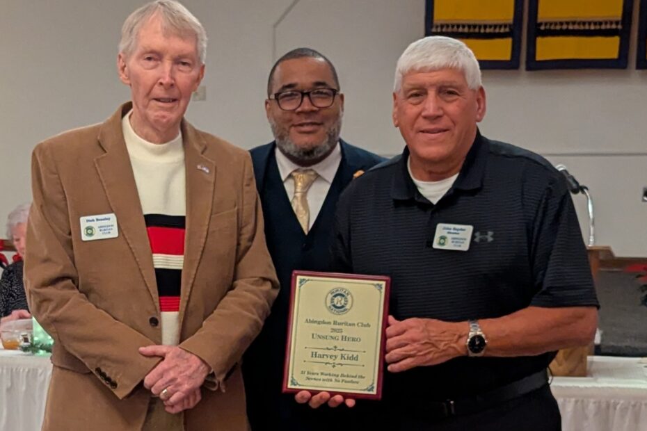 2026 President Antonio Donald observed a long-standing Club Member who works diligently and quietly when no one is watching.